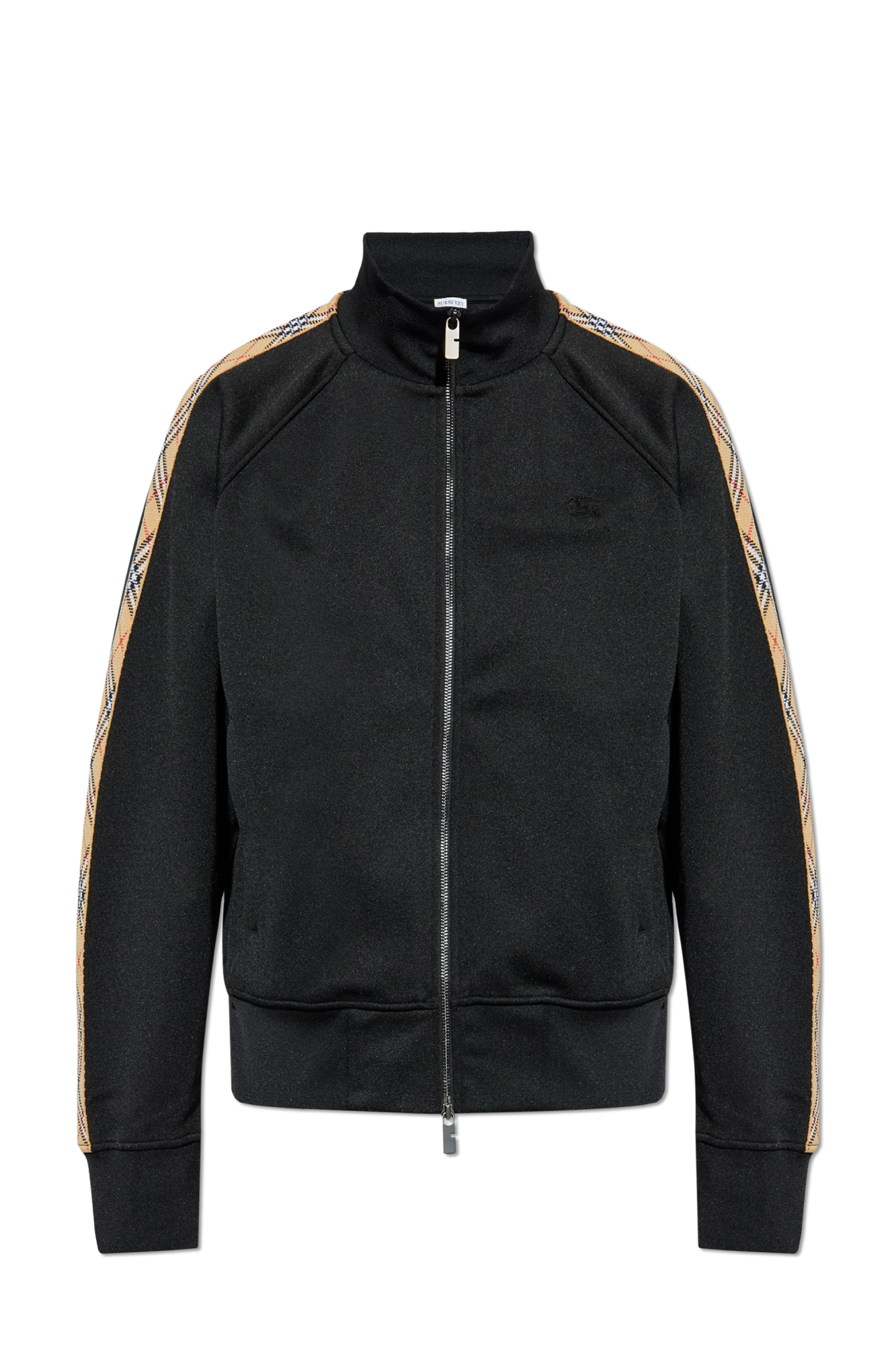 akn.fuj_BURBERRY 黒トレーナー 3Y Burberry zip-up Hoodie | Black | FARFETCH